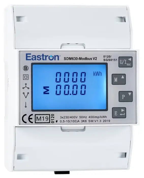 Eastron SDM630-MT-MID V2, three phases, pulse output