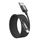 Hoco X89 USB-A to Lightning Cable 2.4A 2m – Black — Photo 2
