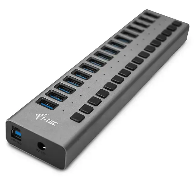 i-tec USB 3.0 зарядный HUB 16 Port + napájecí адаптер 90 W