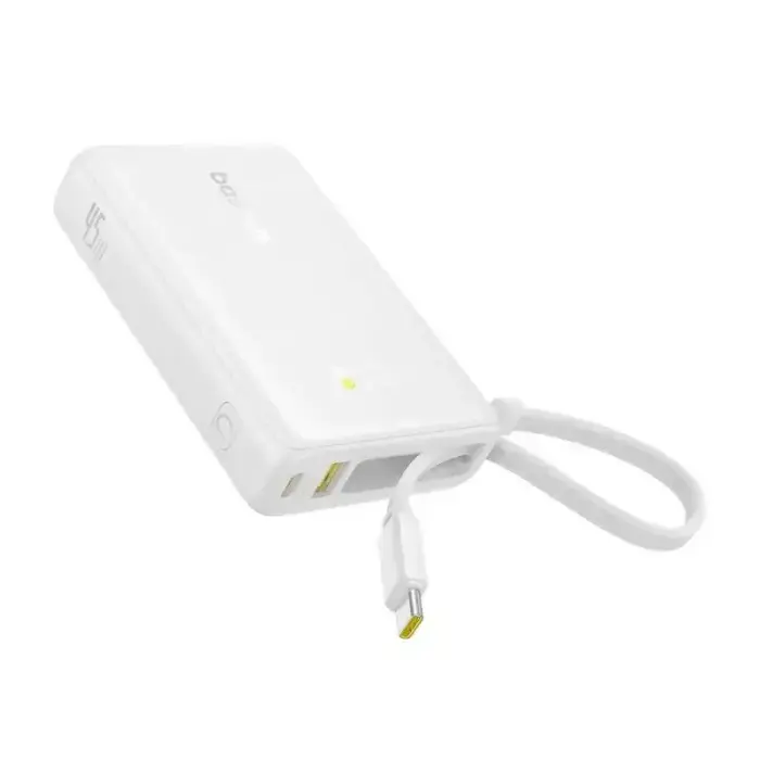 Powerbank Baseus PicoGo Digital Display 10000mAh 45W (biały) Foto 3