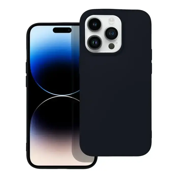 Soft Silicone Case for iPhone 14 Pro, Black