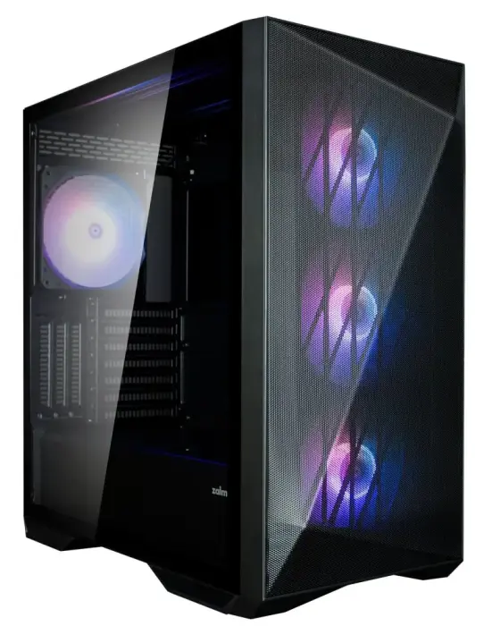 Zalman PC Case Z9 Iceberg white / Middle tower / ATX / 4x140mm fan ARGB / temStylusvané sklo / black