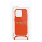 Strap Silicone Case for iPhone 15 Plus, Orange — Photo 7