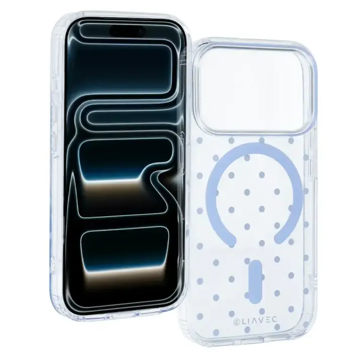 Liavec Bubble Case for iPhone 18 Pro Max/17 Pro Max light blue