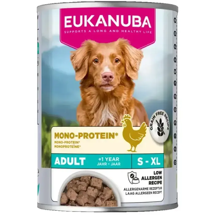 EUKANUBA Special Care влажный корм для собак, монопротеин курица, 400г