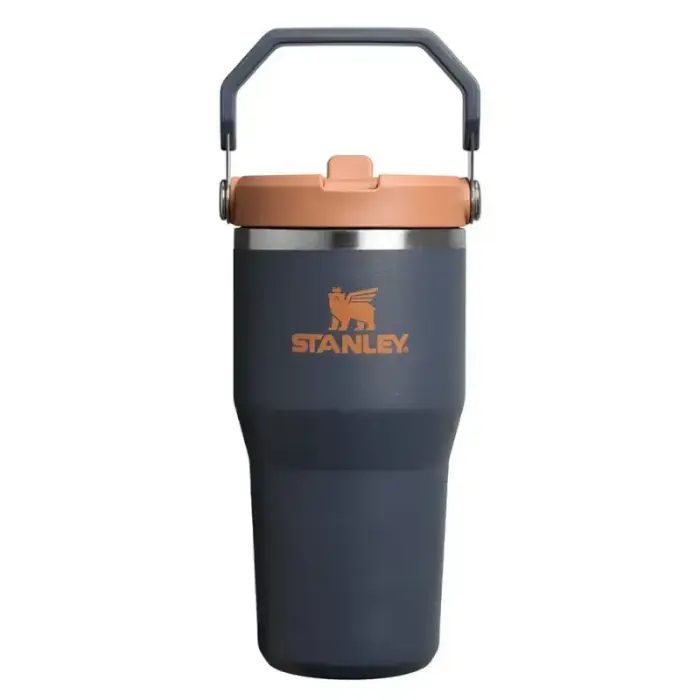 Termokrūze ar salmiņu The IceFlow Flip Straw 2.0 Tumbler 0,59L pelēka 