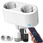 Smart double socket wifi smart timer 16a app — Photo 1