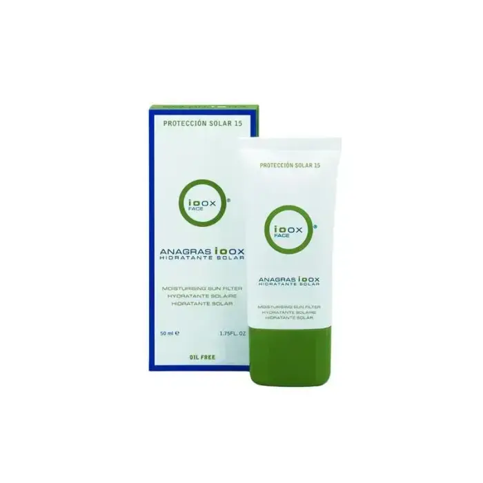 Ioox Anagras SPF 15 Saules Aizsargājošs Mitrinošs Krēms Bez Eļļas