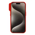 Camshield Soft dėklas iPhone 15 Pro, raudonas — Nuotrauka 3