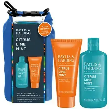 Baylis & Harding Men Body Care Set with Dry Bag ( Citrus, Lime & Mint ) - Dárková sada péče o tělo ( 3 ks )