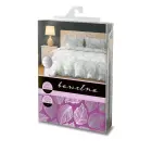 Wool bedding set Gusto 220x200 cm, beige/white, leaf pattern — Photo 2