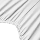 Microfiber Fitted Sheet 160x200 cm, White — Photo 6