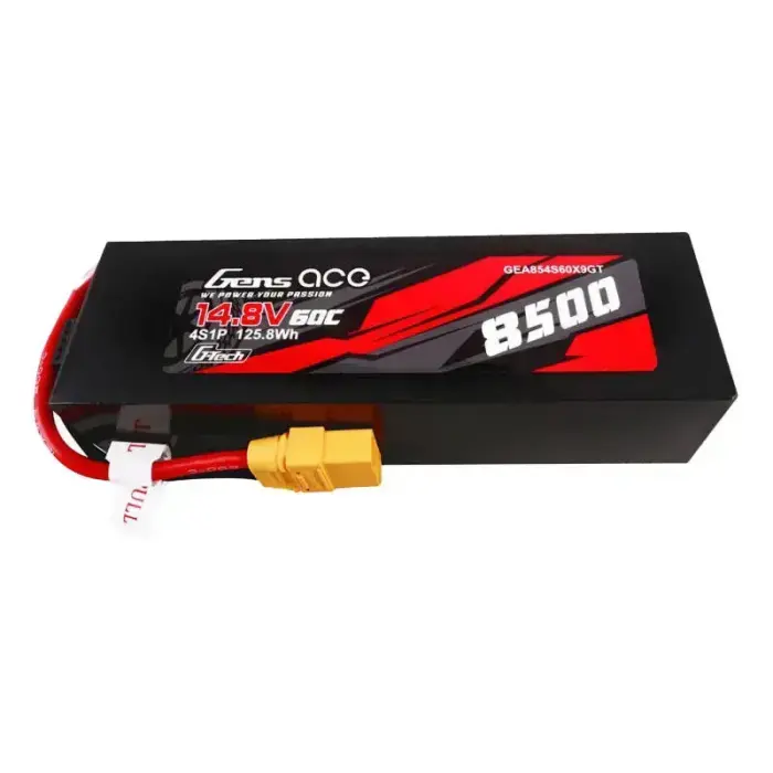 Gens ace G-Tech 8500mAh 14.8V 60C 4S1P LiPo аккумуляторный блок – корпус из PC материала – разъём XT90