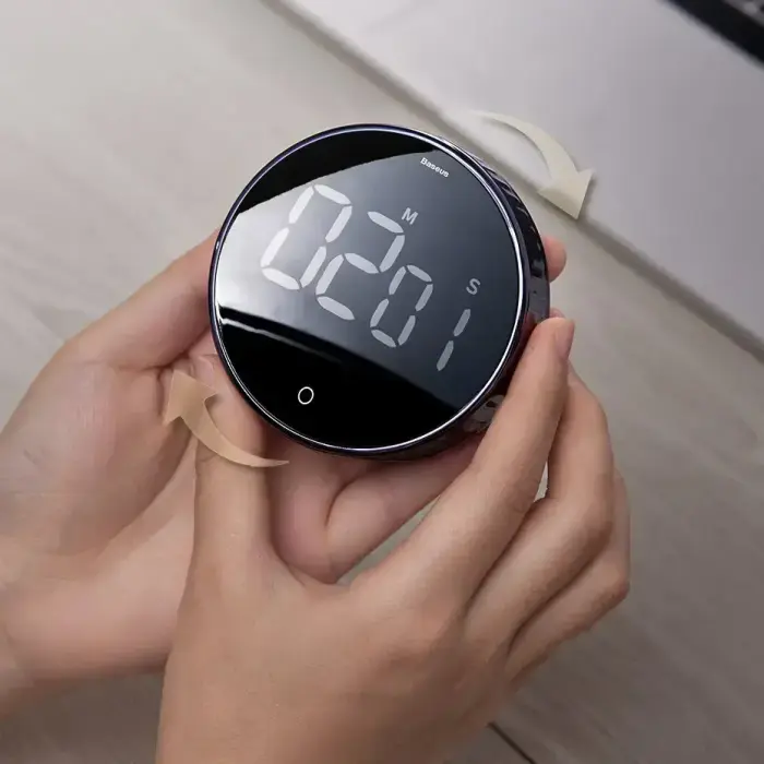 Baseus Heyo rotary timer electronic timer black timer (ACDJS-01) Фото num