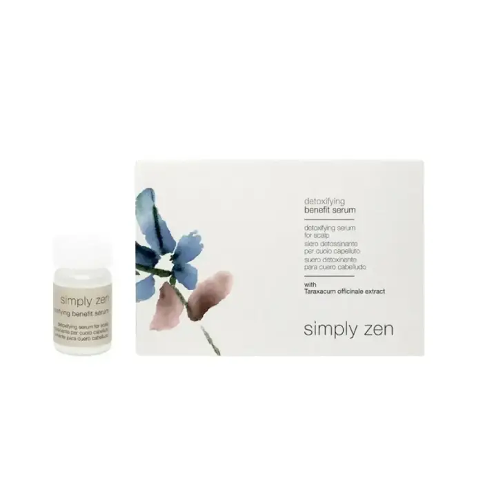 Simply Zen detoksifitseeriv peanaha juustesse jäetav seerumikomplekt, 12 x 5 ml