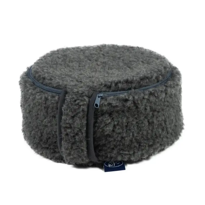 Merino Graphite Meditation Pillow 30x15 cm