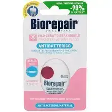 Biorepair Antibakteriāls vaskots izpletošs zobu diegs jutīgām smaganām 1 gab.