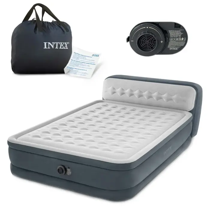 INTEX 64448 Täispuhutav madrats 236x152x86 cm sisseehitatud elektrilise pumbaga