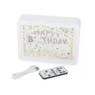 Bedside table lamp 3d colours rgb led remote control touch — Photo 5