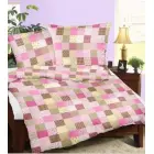 Crêpe bedding set 200x220 cm, Patchwork Pink — Photo 1