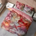 3D Microfiber Bedding Set 220x200 cm Visuale 3D - Hydrangea 5312 A — Photo 2