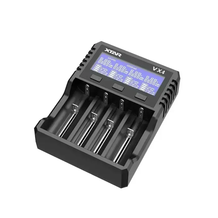 Charger 1-4 Li-ion 10440-32650, AAA/AA/A/SC/C/D, 1.5V / 3.6 / 3.7V / Li-FePO4, Ni-MH