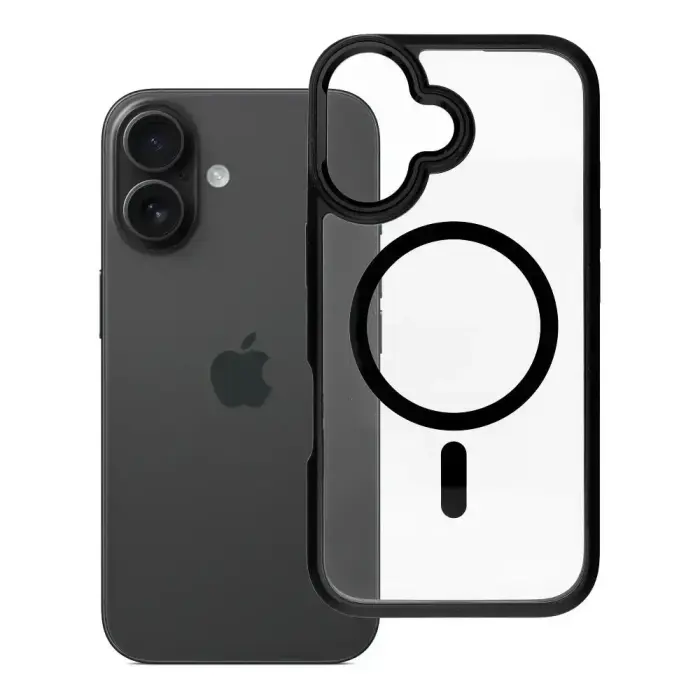 ROAR Mag Bumper ümbris iPhone 16, must