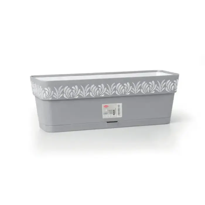 Lillekast alusega Gaia 50x18x17cm, hall