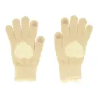 Touchscreen gloves LOVE, beige — Photo 2