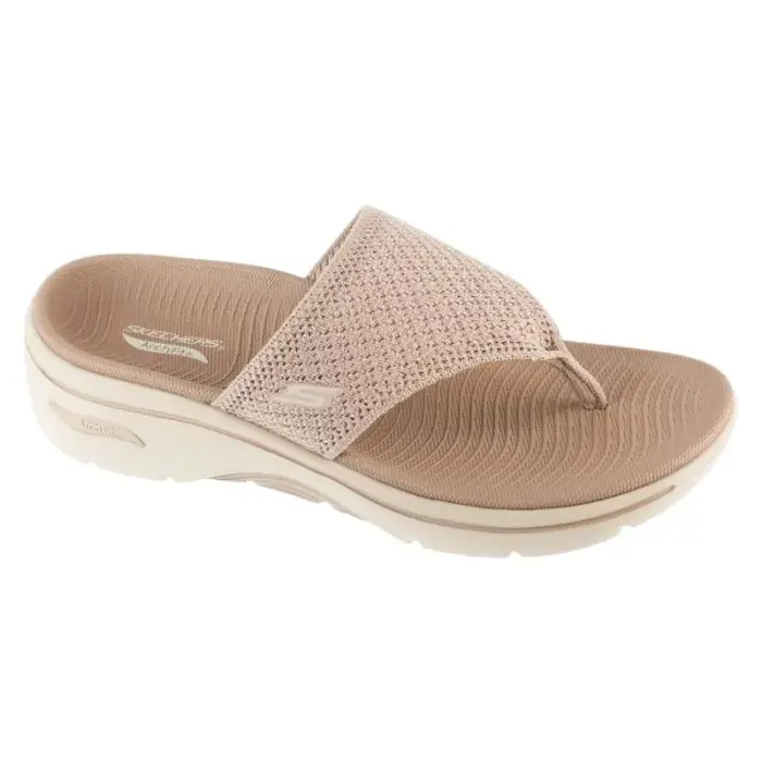 Skechers Go Walk Arch Fit 2.0 Sandals – Carrie 140861-TPE Beige, Size 36 - Size: 38