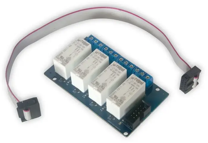 TINYCONTROL extension board for LK3 & LK4, 4x relay 250VAC/16A