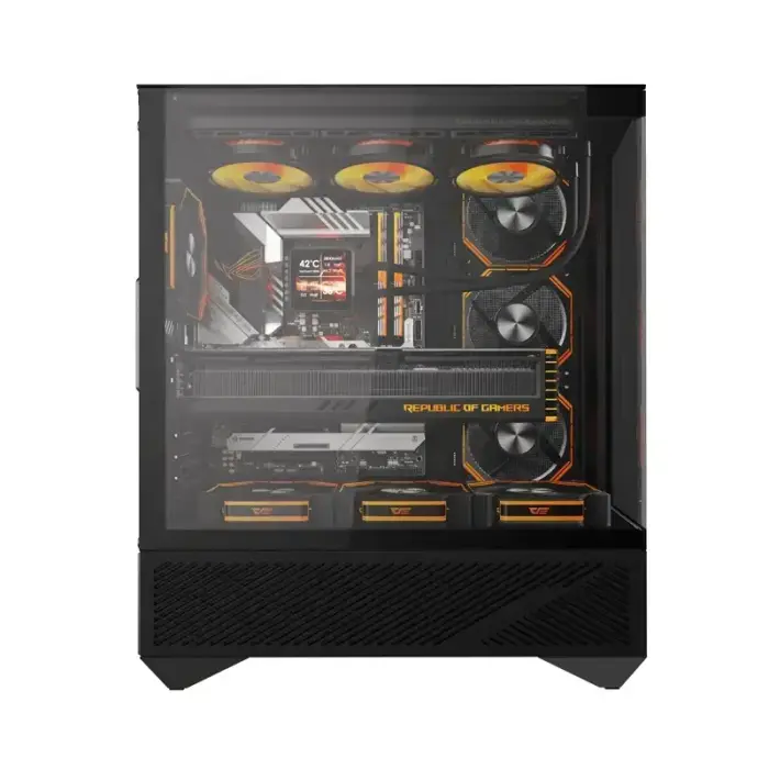 Darkflash DY460 arvutikorpus (must) + 4 ARGB ventilaatorit