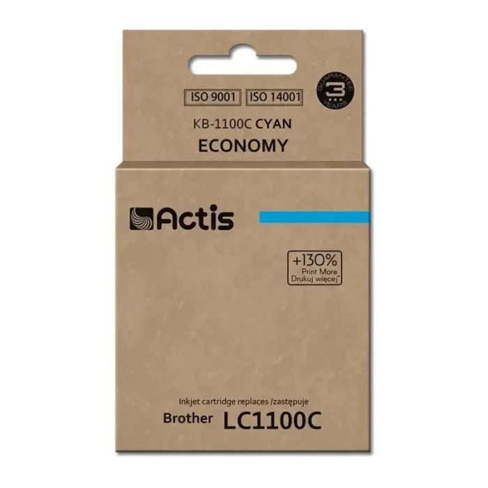 Actis KB-1100C tinte (aizstāj Brother LC1100C/980C; Standarta; 19 ml; zila)