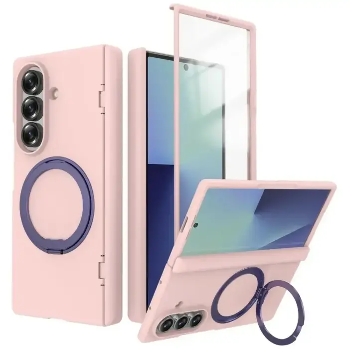 Vāks Beline Hinge 360 Samsung Galaxy Z Fold 8 Ultra rozā