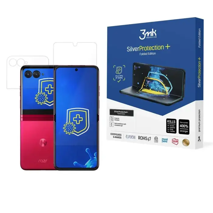 Motorola Razr 40 Ultra | Razr+ 2023 - 3mk SilverProtection+ Folded Edition aizsargplēve