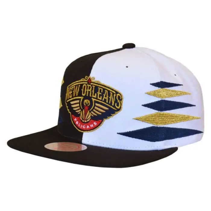 Mitchell & Ness NBA Diamond Cut New Orleans Pelicans Cap - HHSS1093-NOPYYPPPBKWH, size UNIWERSALNY