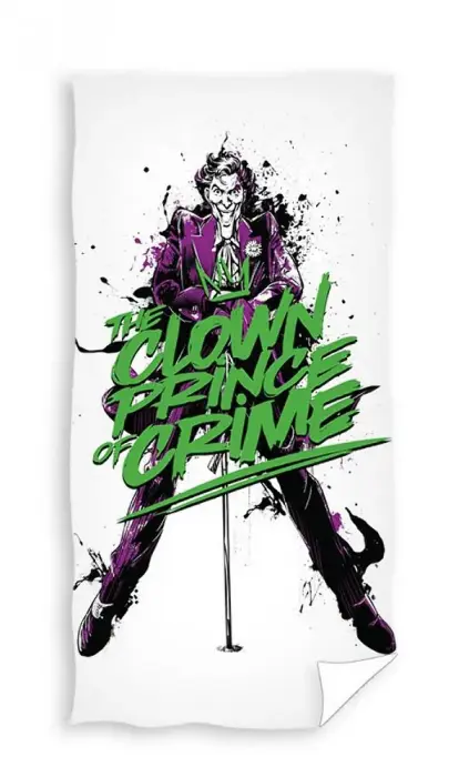 Kids Beach Towel 70x140 cm Batman Clown White Colorful Cotton