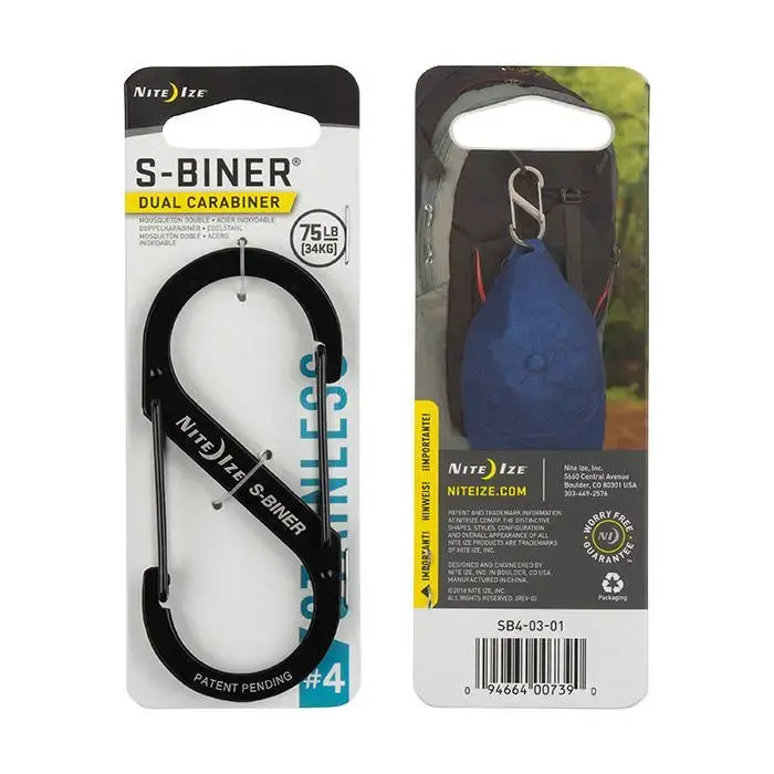 Nite Ize S-Biner #4 – Black