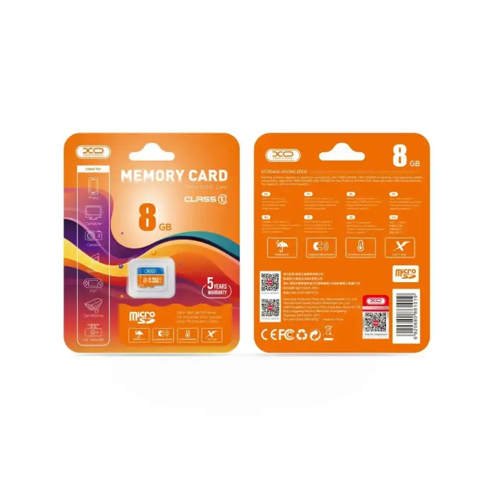 XO 8GB microSDHC Class 10 Memory Card