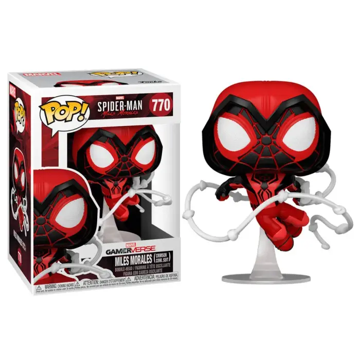 Funko POP kujuke Marvel Spiderman Miles Morales Crimson Cowl Suit