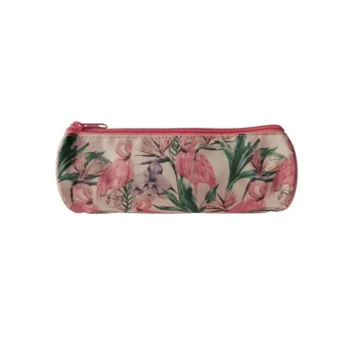 Incod School Pencil Case. Tube, Retro Flamingos School Bag - 0106-0100, size UNIWERSALNY