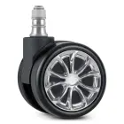 Kółka gumowane do foteli czarne Sofotel 5 szt Foto 3