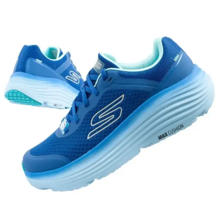 Skechers Max Cushioning vīriešu gaiši zilas skriešanas kedas - Izmērs: 48