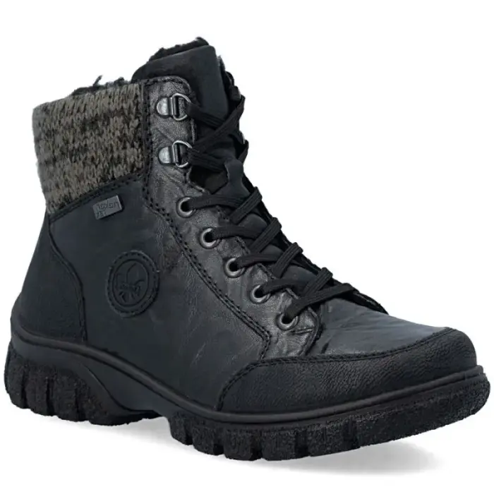 Rieker Z7230-00 Waterproof Leather Sieviešu zābaki Black - Buty: 38