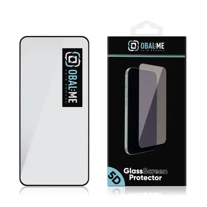 OBAL:ME 5D Glass Screen Protector for Honor 600 Smart 5G Black