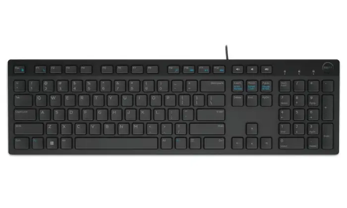 DELL klaviatūra KB216/ multimediální/ Italská/ USB/ drátová/ melna
