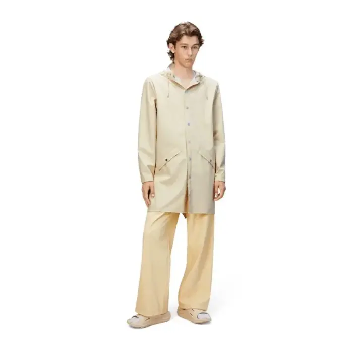 Rains long jacket unisex LONG JACKET W3 12020 26 DUNE - Rozmiar: XL