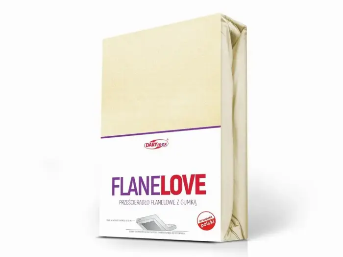 Flannel flat sheet 220x200 cm ecru Darymex