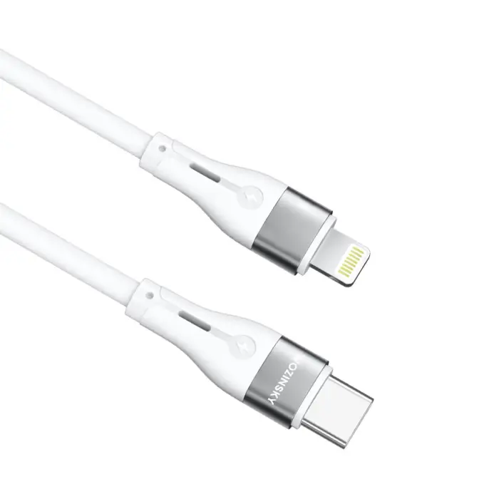 Kabel przewód do iPhone USB-C - Lightning PD 27W 2m biały Foto 4