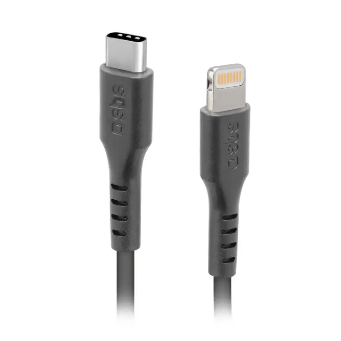 SBS Кабель USB-C - iPhone Lightning 1m - Черный